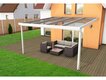 Hliníková pergola Terrasendach Premium - VSG sklo / bílá konstrukce