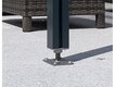 Hliníková pergola Terrassendach Premium - čirý polykarbonát s bílými pruhy / antracitová konstrukce