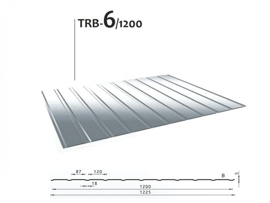 Trapézový plech T-6 / antický dub